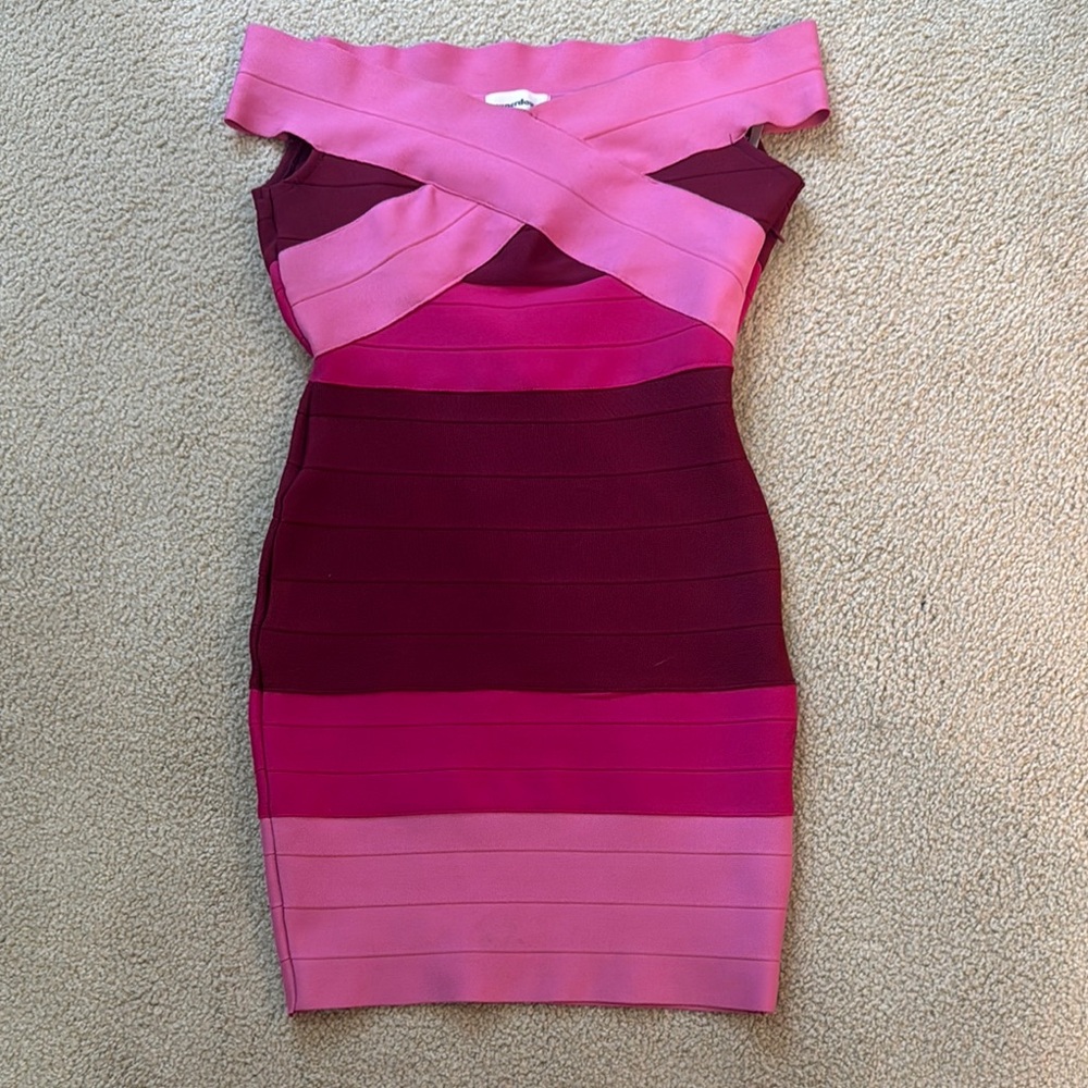 Pink Revolve Bandage Dress